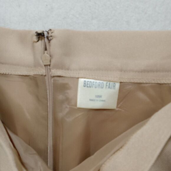 Bedford Fair Skirt Women's Size 18W Elastic Waist Expanders On Both Sides Lined - Picture 4 of 13